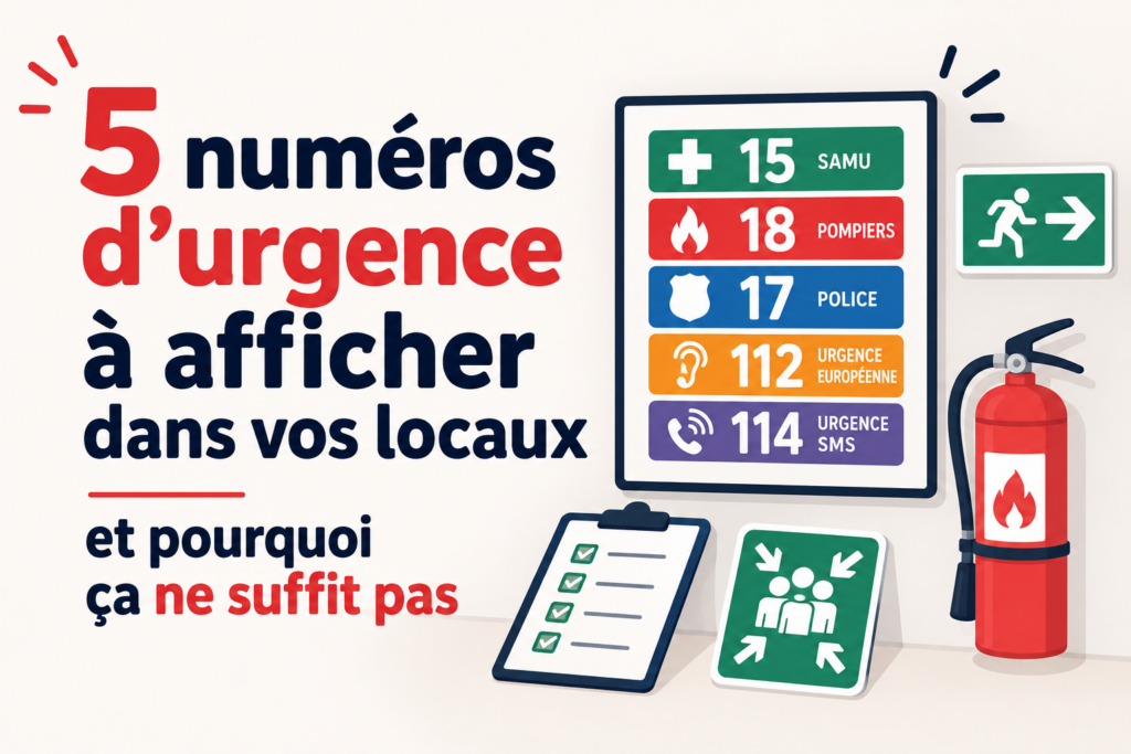 5 numéros d'urgence à afficher